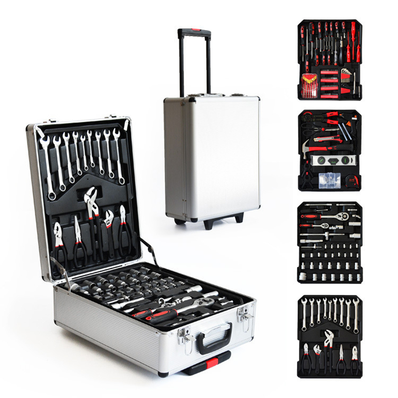 Hand Tools - 186-częściowy Zestaw Narzędzi Mechanicznych w Aluminiowym