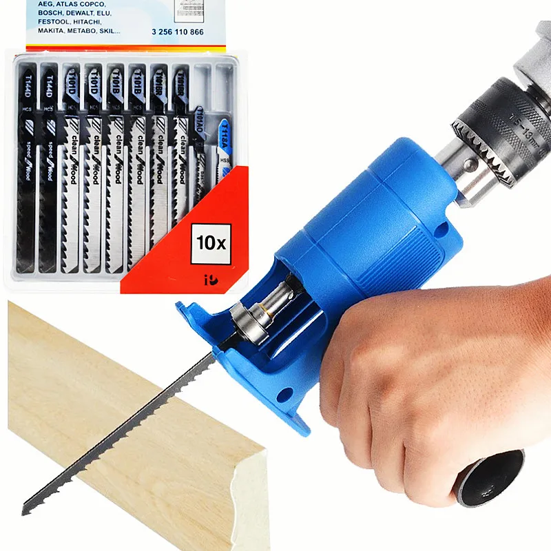 Reciprocating Saw Attachment Drill - Przenośna piła tłokowa Adapter wiertarka elektryczna