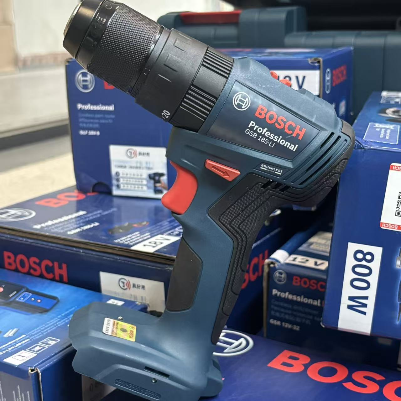 Brushless Cordless Electric Drill 18V - BOSCH GSB 185-LI Bezszczotkowy Bezprzewodowy Wiertarko-Wkrętarka