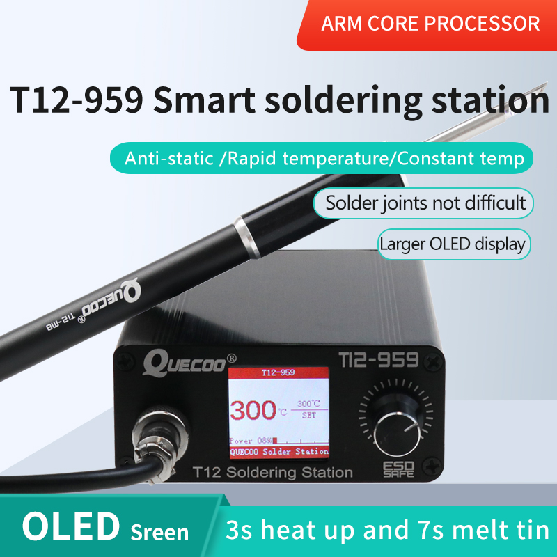 Digital Soldering Station T12 - Stacja lutownicza T12-959 V5.1, elektroniczny lutownik