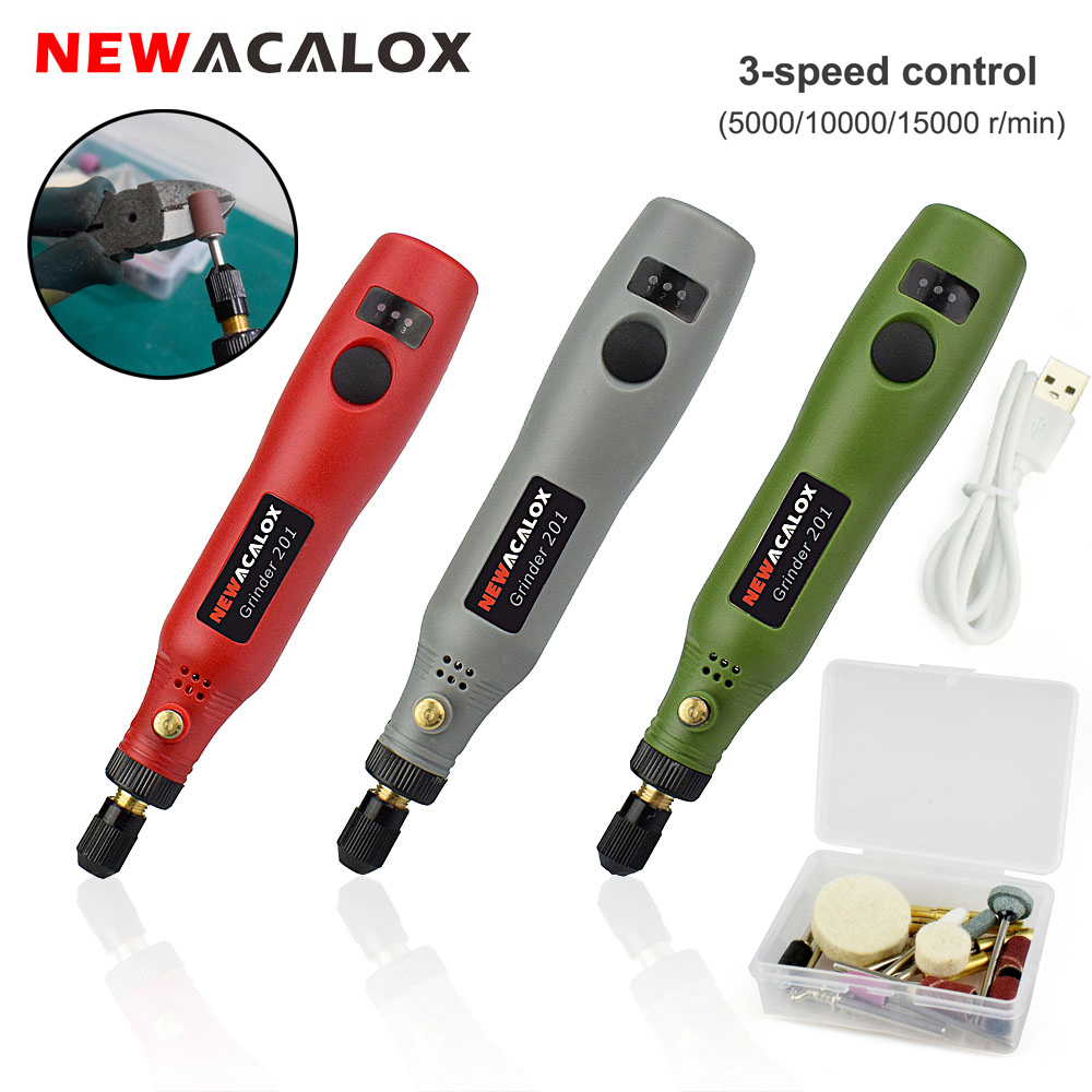 Cordless Rotary Tool Kit Accessories - NEWACALOX bezprzewodowy zestaw narzędzi obrotowych o