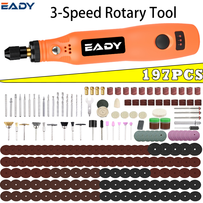 Cordless Rotary Tool Kit Accessories - Zestaw bezprzewodowych narzędzi obrotowych USB –
