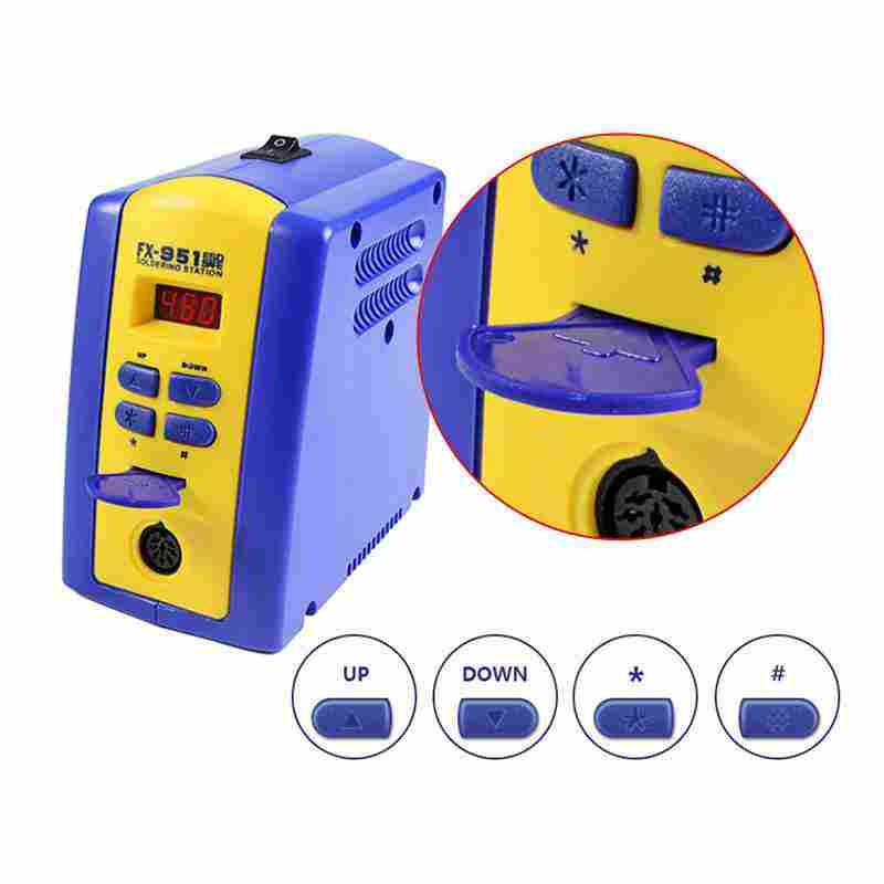Digital Soldering Station T12 - Cyfrowa stacja lutownicza FX951 75W FX-951