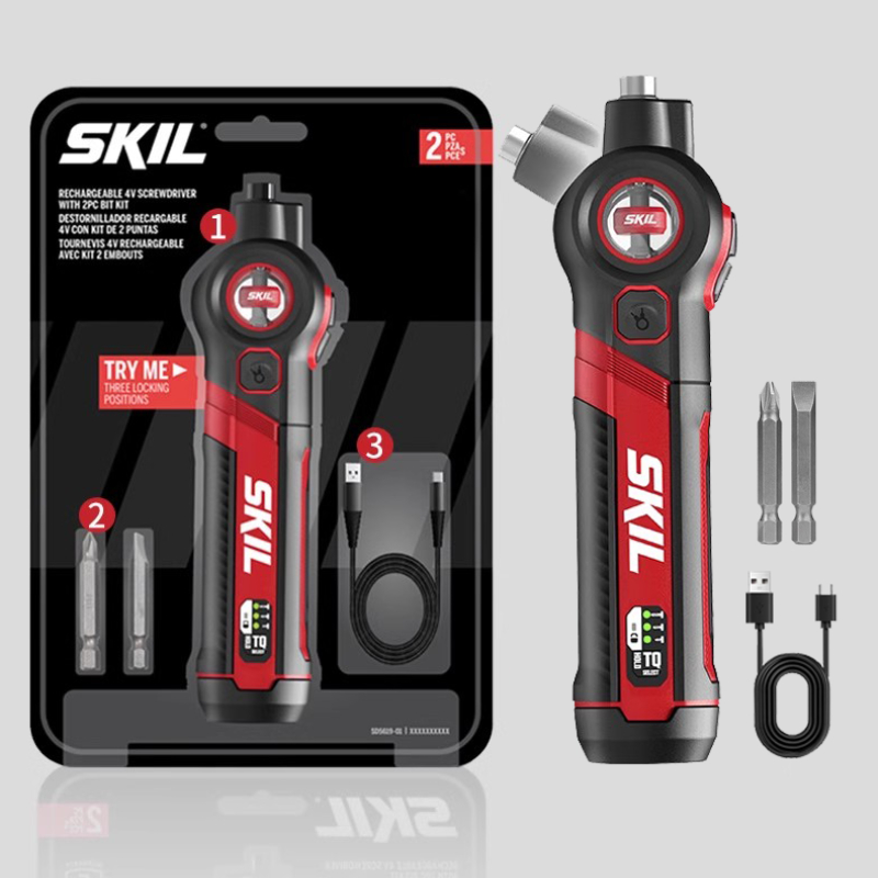 Electric Screwdriver Rechargeable Usb - Mini śrubokręt elektryczny SKIL 5619 zestaw