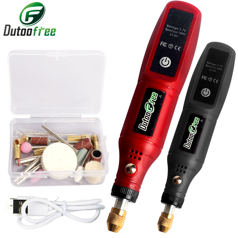 Cordless Rotary Tool Kit Accessories - Bezprzewodowy zestaw narzędzi obrotowych USB do