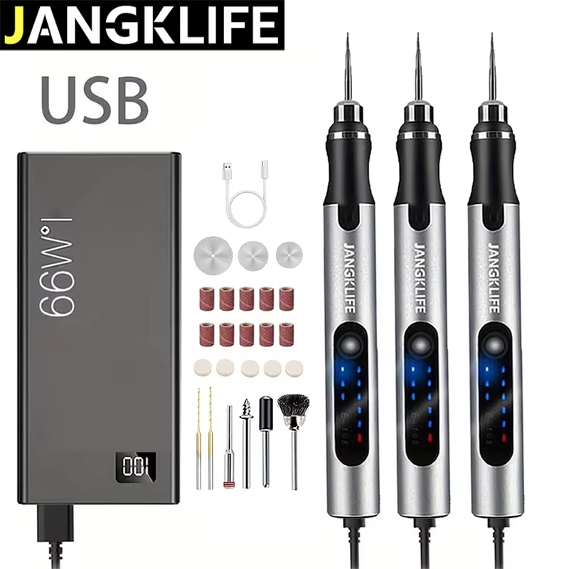 Cordless Rotary Tool Kit Accessories - Zestaw narzędzi obrotowych JANGKLIFE z ładowaniem