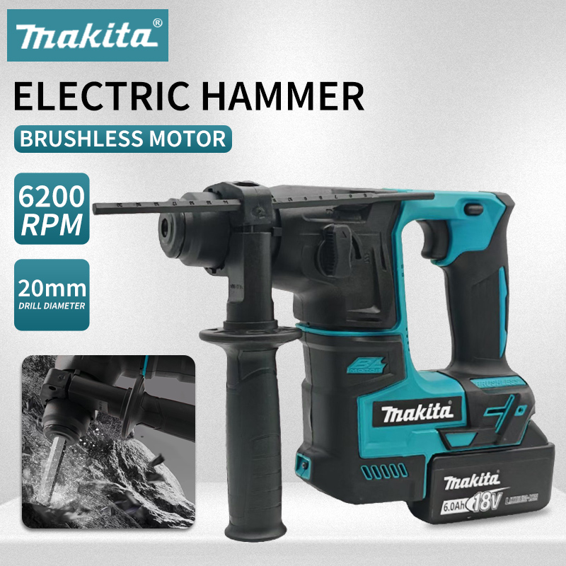Brushless Cordless Electric Drill 18V - Makita Elektryczny Młot Udarowy Bezszczotkowy Akumulatorowy
