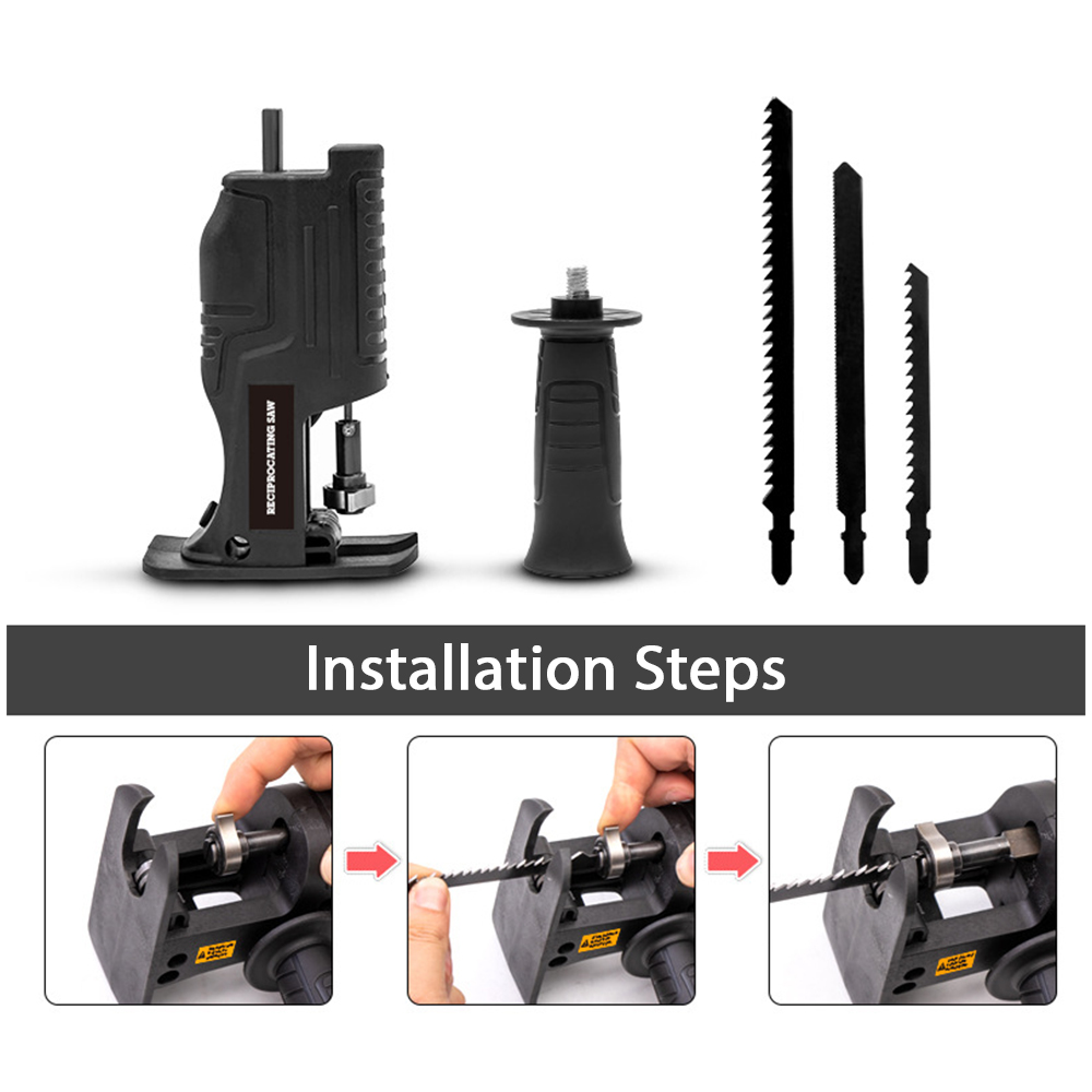 Przenośny adapter do piły szab – Reciprocating Saw Attachment Drill recenzja i cena
