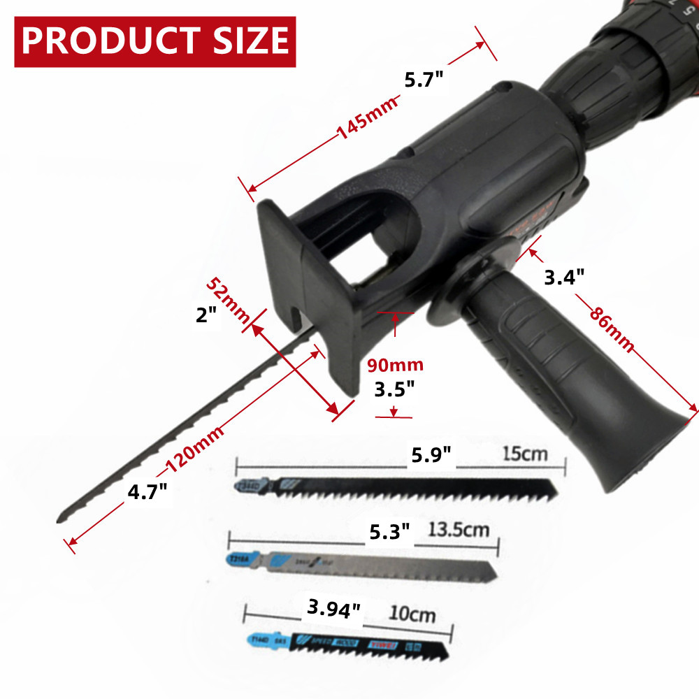 Przenośna piła tłokowa Adapter – Reciprocating Saw Attachment Drill recenzja i cena