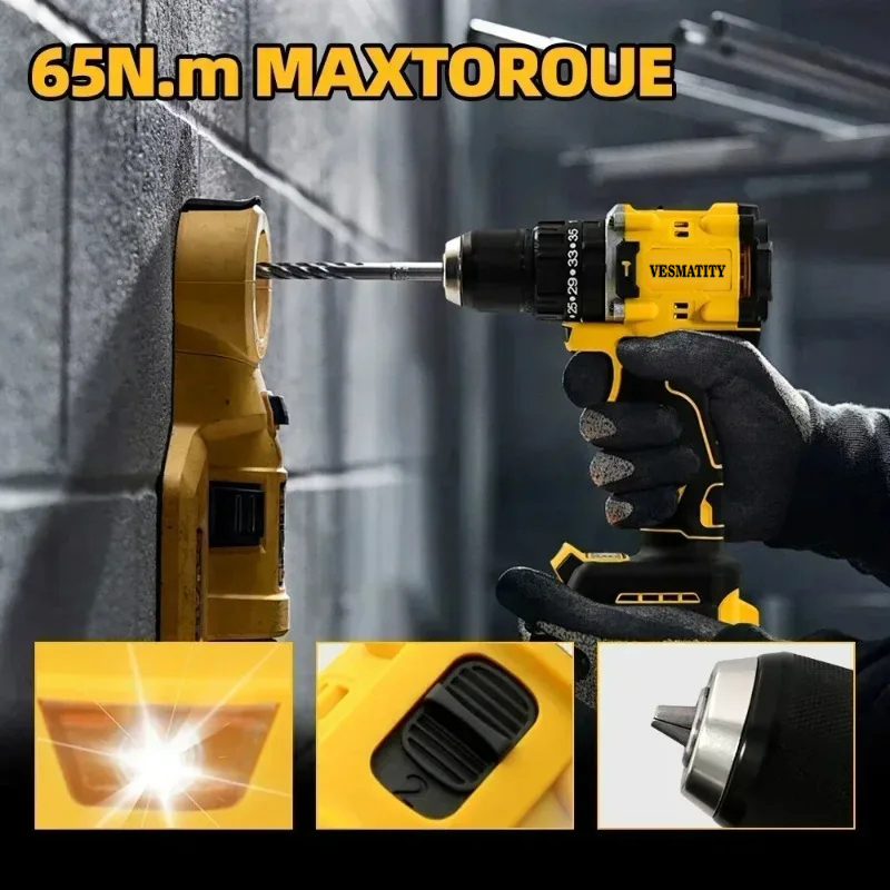 Bezszczotkowy wiertarko-wkręta – Brushless Cordless Electric Drill 18V recenzja i cena