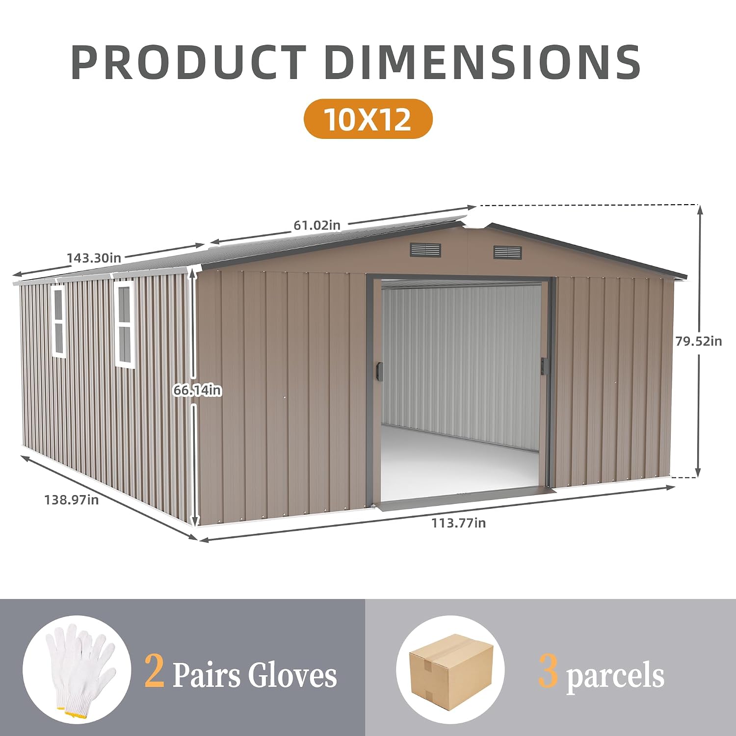 Szopa ogrodowa metalowa 10x12  – Garden Tools recenzja i cena