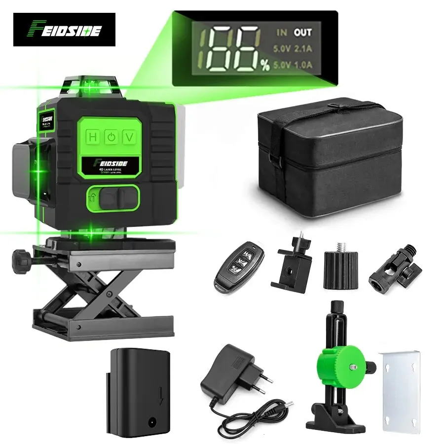 FEIDSIDE 16/12 Lines 4D/3D Las – Laser Level 16 Lines 4D Green recenzja i cena