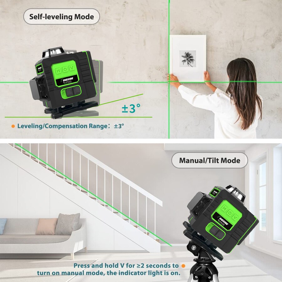 FEIDSIDE 16/12 Lines 4D/3D Las – Laser Level 16 Lines 4D Green recenzja i cena
