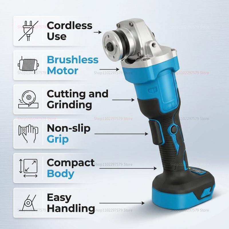 Profesjonalna szlifierka kątow – Brushless Angle Grinder Battery Powered recenzja i cena