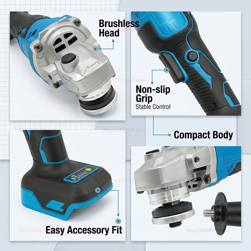 Profesjonalna szlifierka kątow – Brushless Angle Grinder Battery Powered recenzja i cena