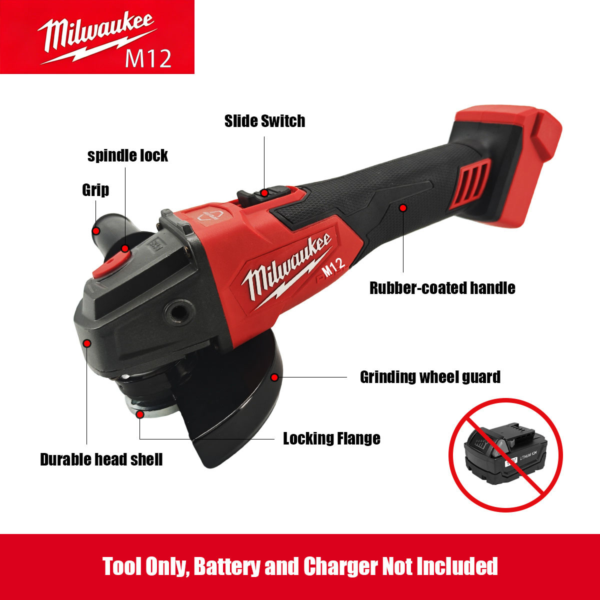 Bezszczotkowa szlifierka kątow – Brushless Angle Grinder Battery Powered recenzja i cena