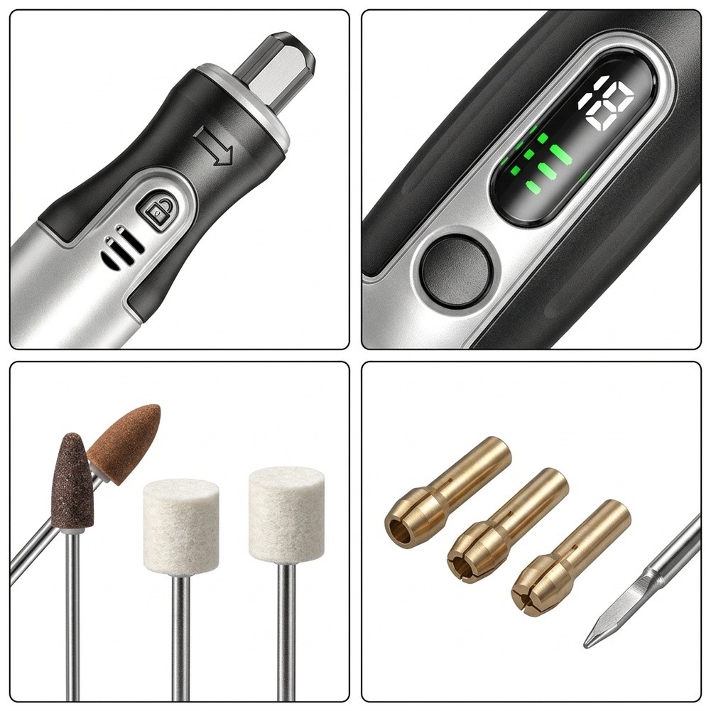 Bezprzewodowy elektryczny zest – Cordless Rotary Tool Kit Accessories recenzja i cena