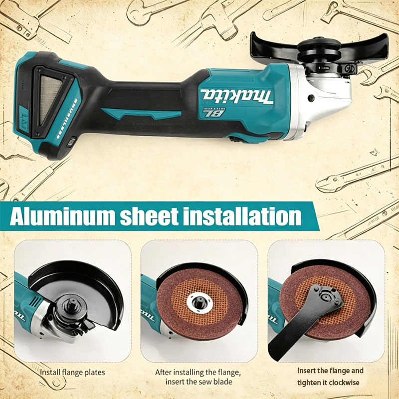 Makita DGA504 18V 6.0Ah 125mm  – Brushless Angle Grinder Battery Powered recenzja i cena