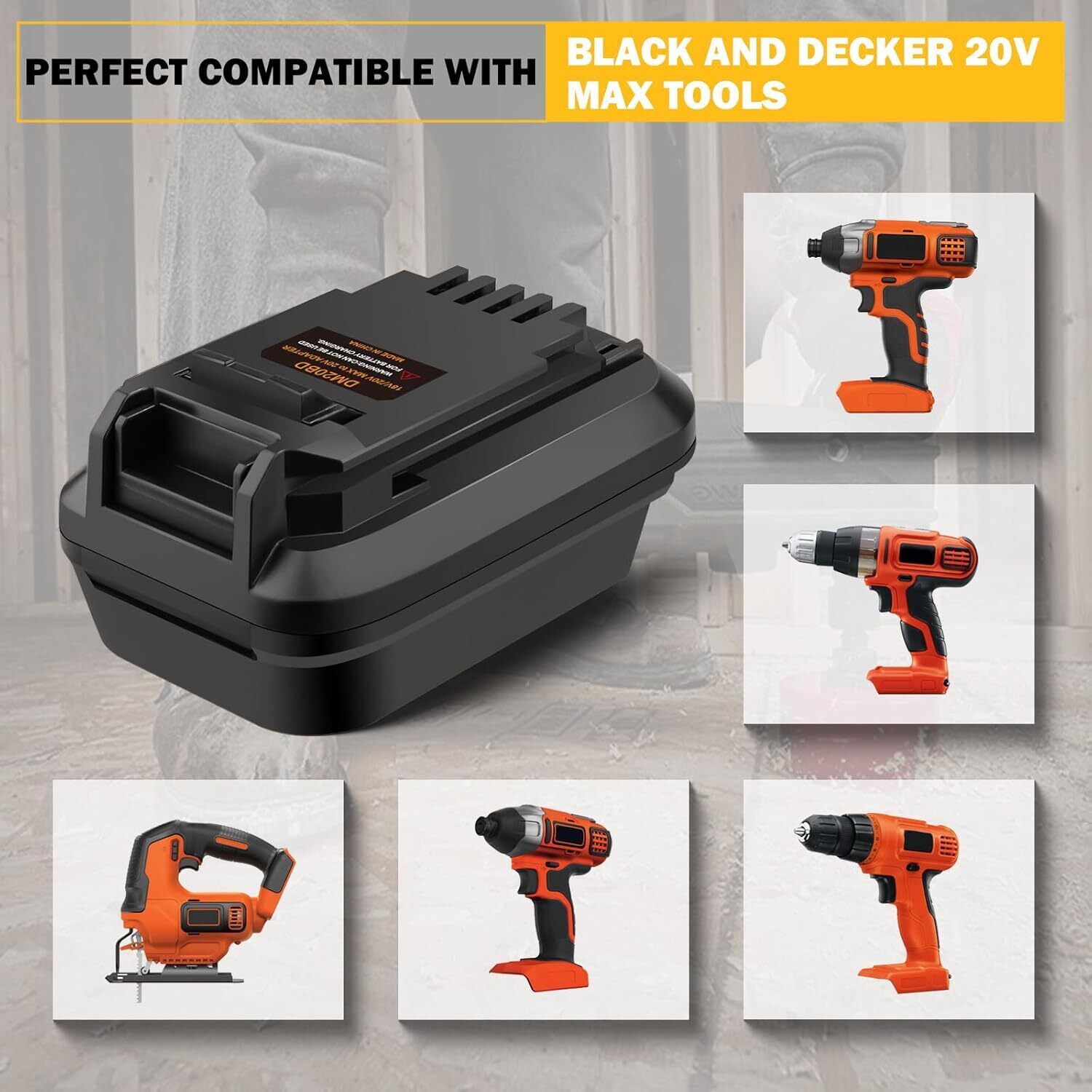 Adapter baterii DM20BD do DeWa – Brushless Cordless Electric Drill 18V recenzja i cena