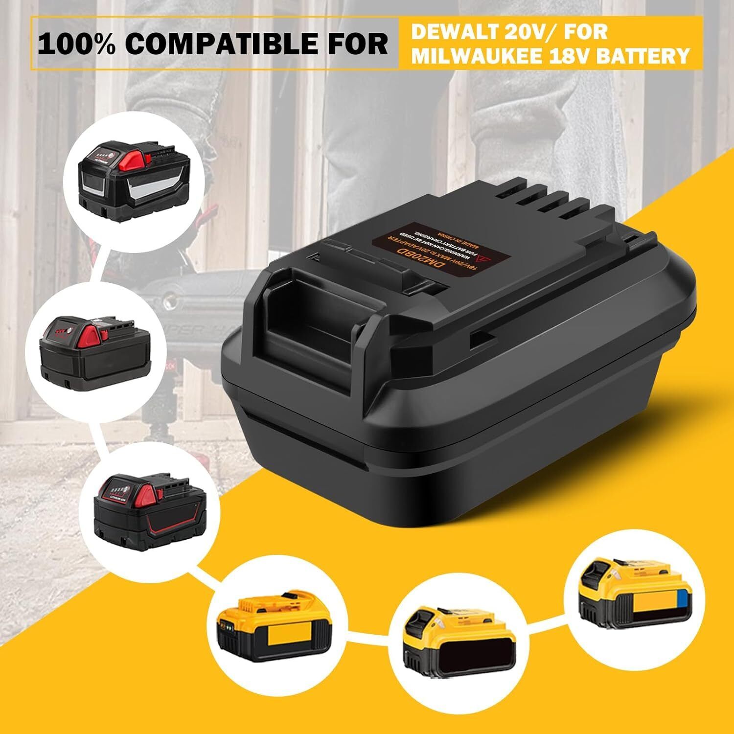 Adapter baterii DM20BD do DeWa – Brushless Cordless Electric Drill 18V recenzja i cena