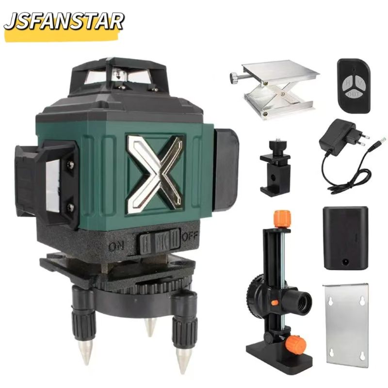 Akumulatorowy, regulowany, aut – Laser Level 16 Lines 4D Green recenzja i cena