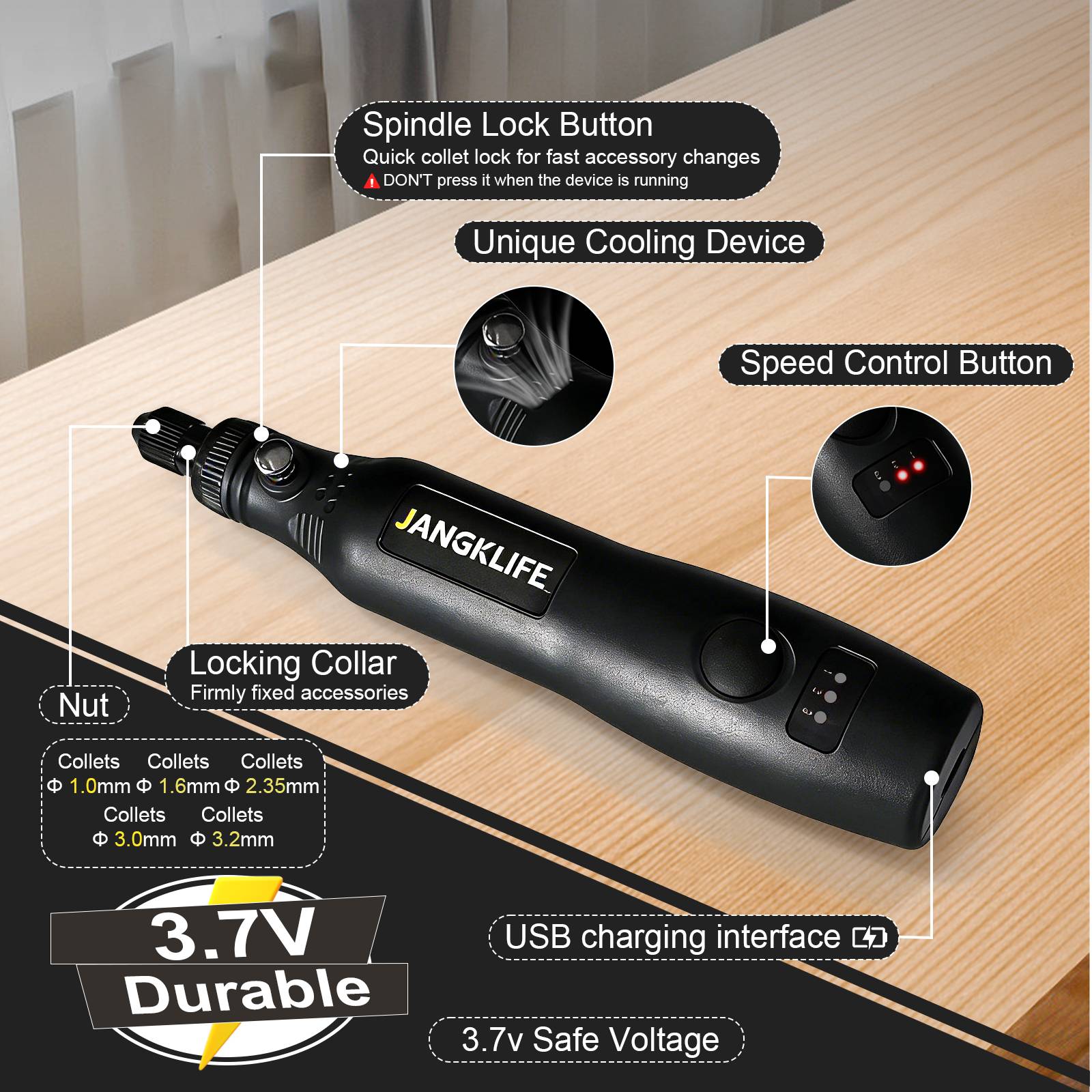 Bezprzewodowy zestaw narzędzi  – Cordless Rotary Tool Kit Accessories recenzja i cena