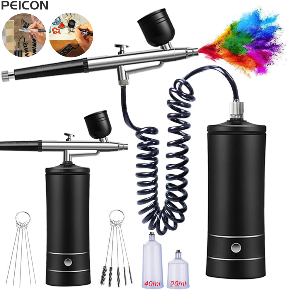 Airbrush z Kompresorem Przenoś – Airbrush Kit With Mini Compressor recenzja i cena