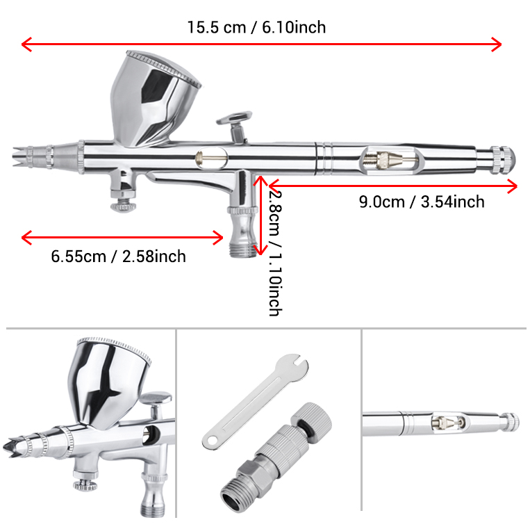 Gravity Dual-action Mini 9cc z – Airbrush Kit With Mini Compressor recenzja i cena
