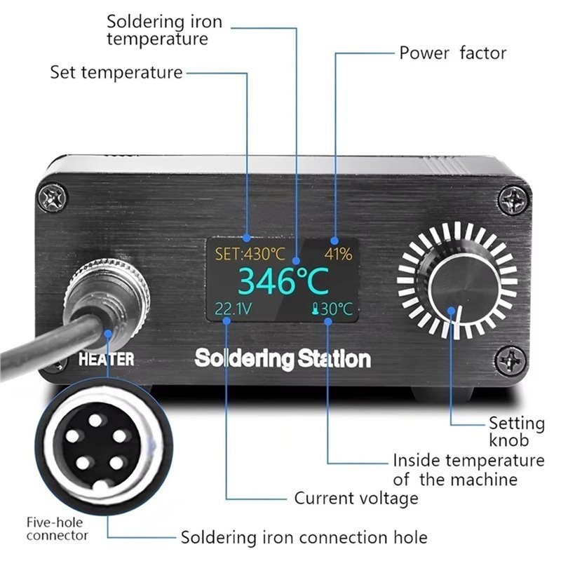 AB11-T12 Przenośna mini cyfrow – Digital Soldering Station T12 recenzja i cena