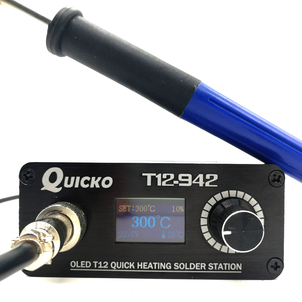 QUICKO MINI T12 STC OLED cyfro – Digital Soldering Station T12 recenzja i cena