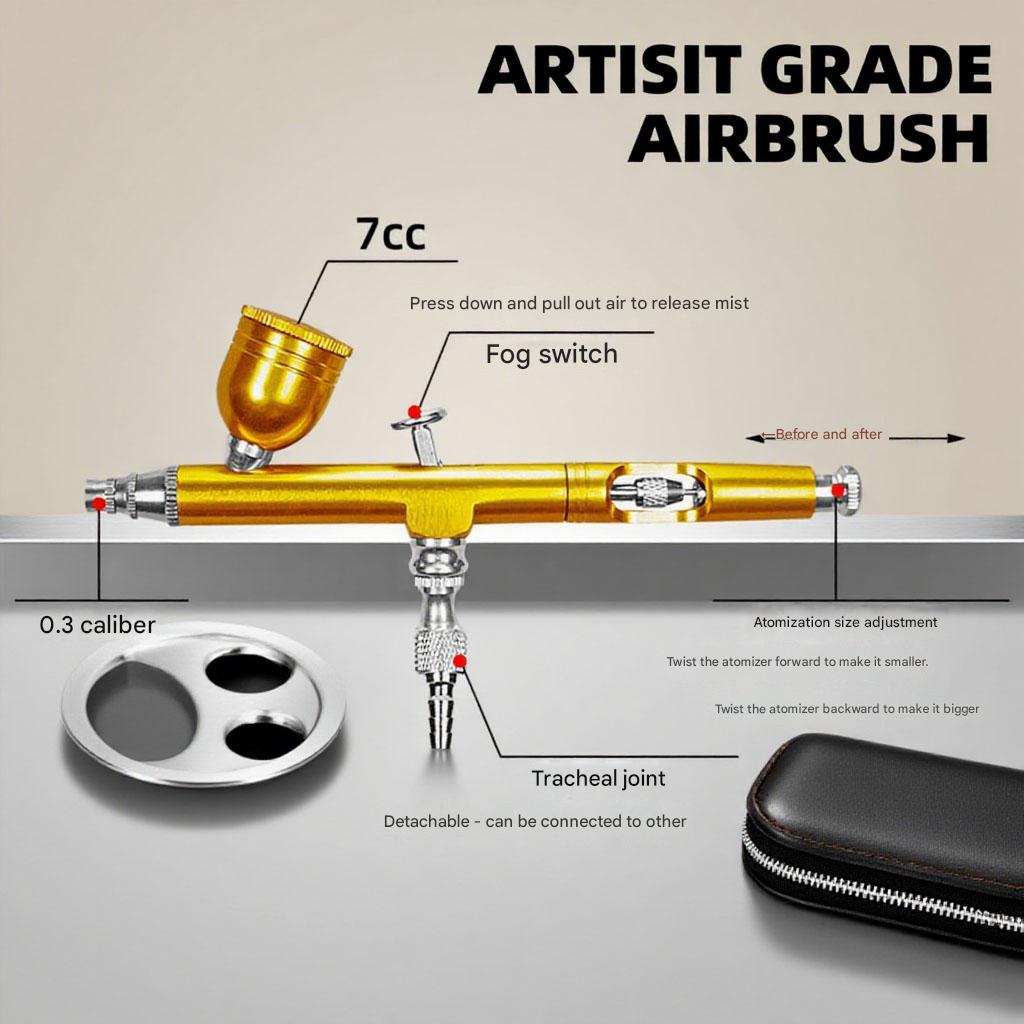 Aerograf dwufunkcyjny 0,3 mm z – Airbrush Kit With Mini Compressor recenzja i cena