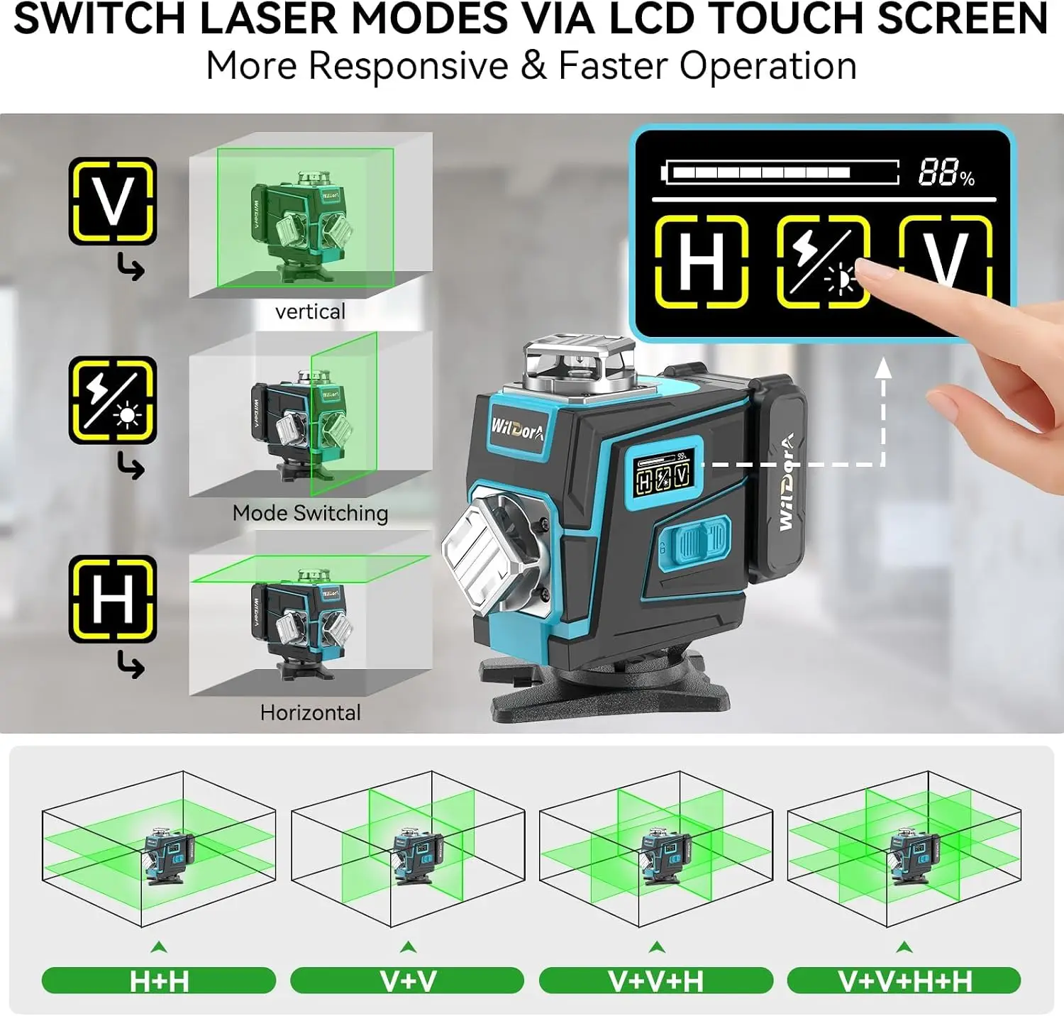 Poziomica laserowa z trójnogie – Laser Level 16 Lines 4D Green recenzja i cena