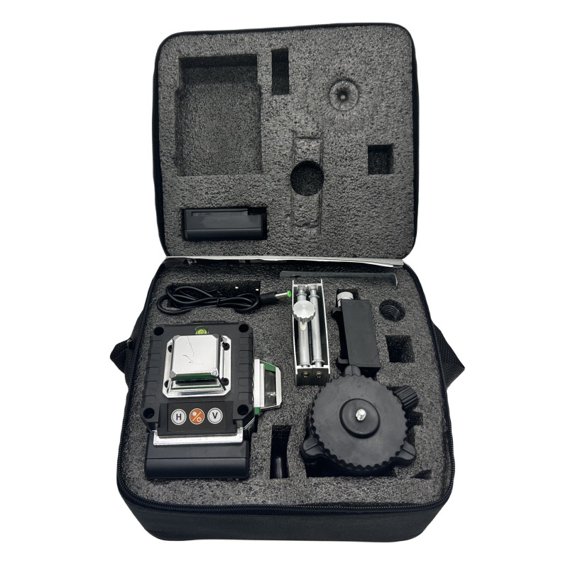 Laserowa poziomica 3D z lustre – Laser Level 16 Lines 4D Green recenzja i cena