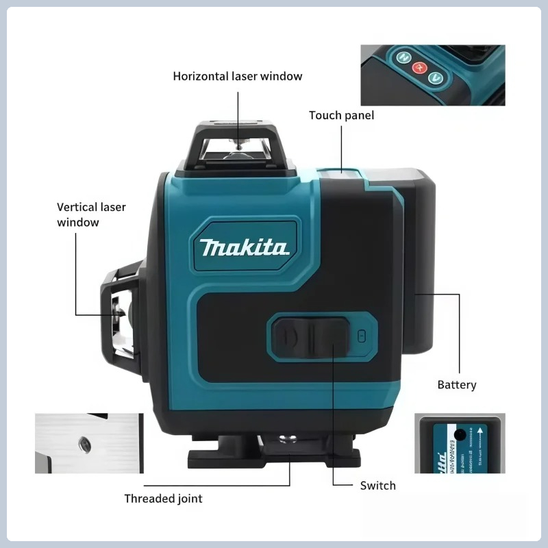 Oryginalna bateria Makita Safe – Laser Level 16 Lines 4D Green recenzja i cena