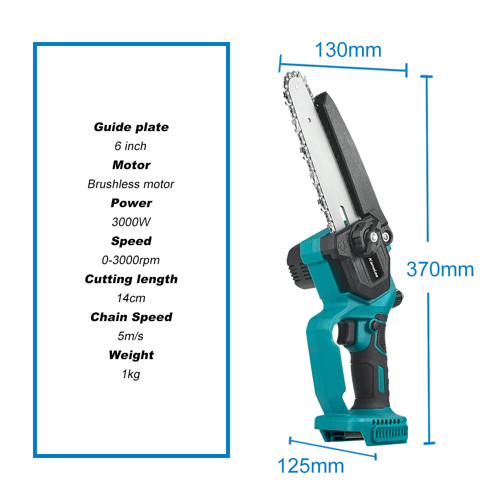 Kamolee 6 cali 8 cali Mini bez – Mini Electric Chainsaw 6 Inch recenzja i cena