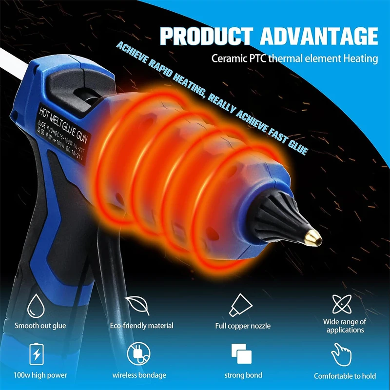 Bezprzewodowy pistolet do klej – Hot Melt Glue Gun Cordless recenzja i cena