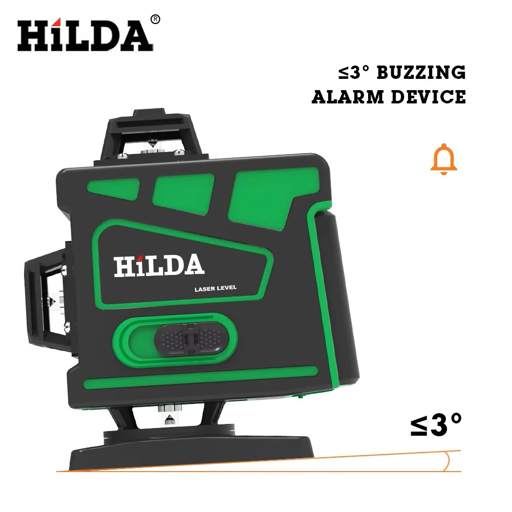 HILDA 16/12 Linii Super Mocny  – Laser Level 16 Lines 4D Green recenzja i cena