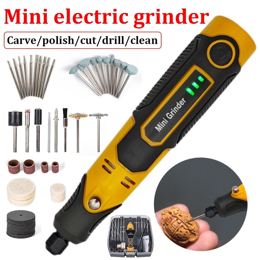 Akumulatorowa mini szlifierka  – Cordless Rotary Tool Kit Accessories recenzja i cena