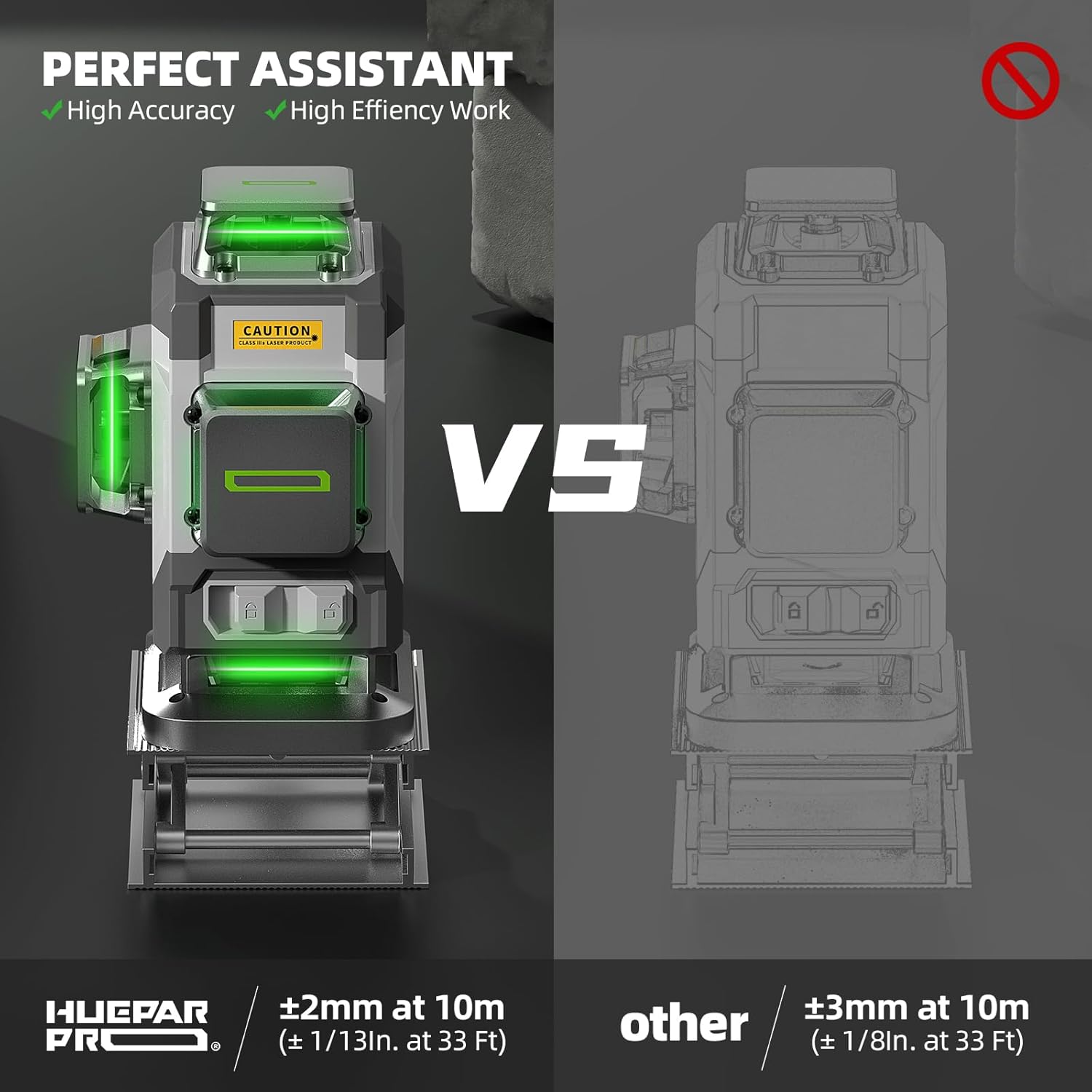Huepar Professional 4D Cross L – Laser Level 16 Lines 4D Green recenzja i cena