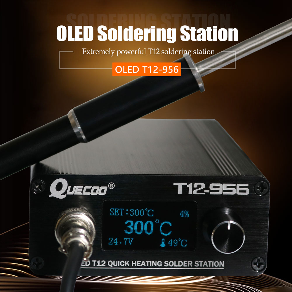 Cyfrowa stacja lutownicza QUEC – Digital Soldering Station T12 recenzja i cena