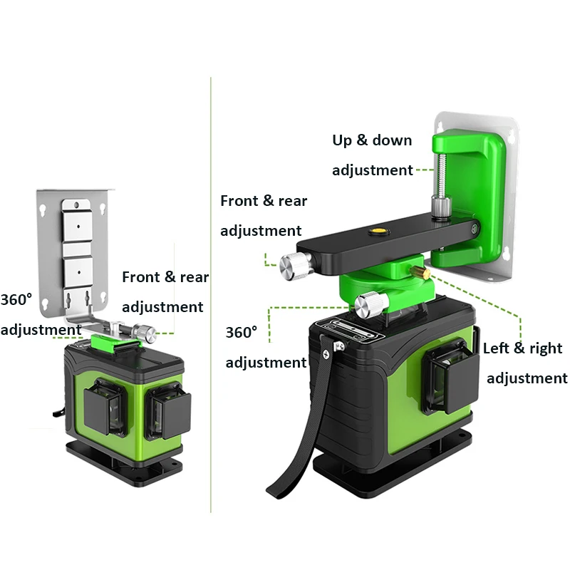 Diody laserowe zielone 16 lini – Laser Level 16 Lines 4D Green recenzja i cena