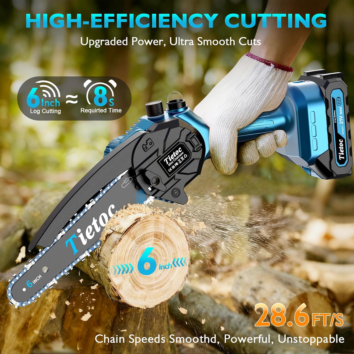 Mini pilarka łańcuchowa, 6-cal – Mini Electric Chainsaw 6 Inch recenzja i cena