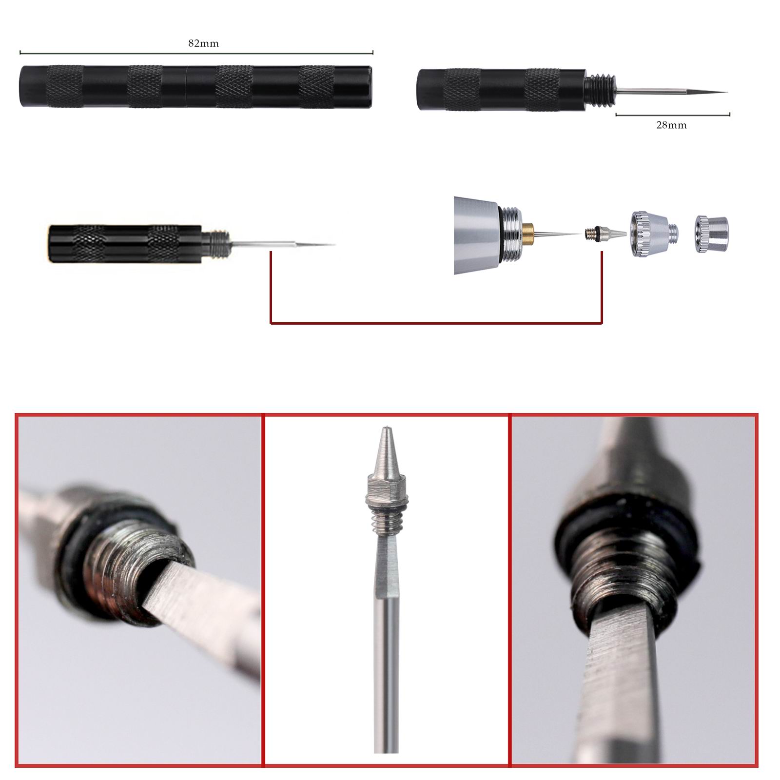 Zestaw do czyszczenia aerograf – Airbrush Kit With Mini Compressor recenzja i cena