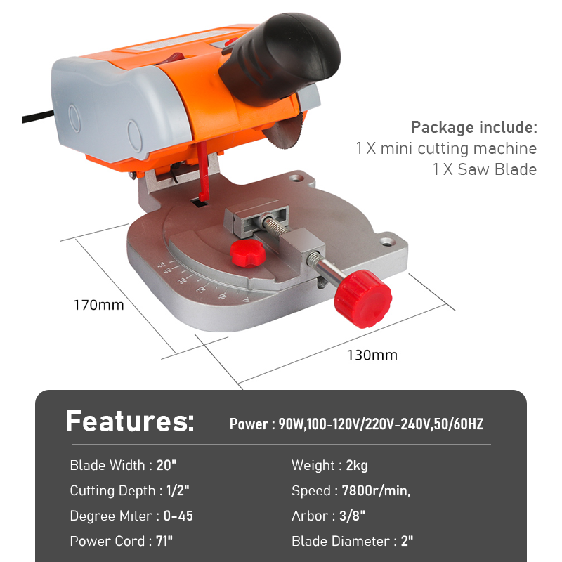 Mini maszyna do cięcia 45 stop – Mini Table Saw For Woodworking recenzja i cena